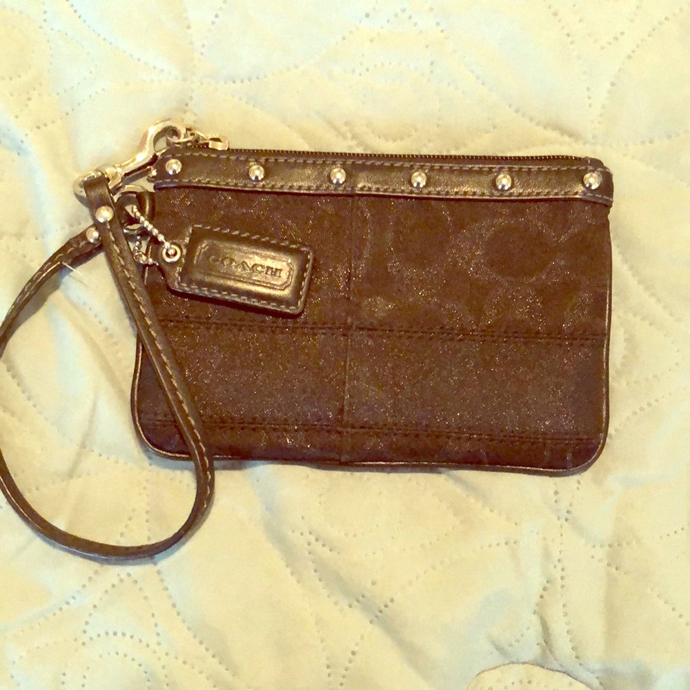 Black Coach Wristlet